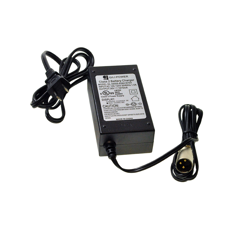 36 Volt 1.6 Amp XLR Battery Charger (Qili Power)