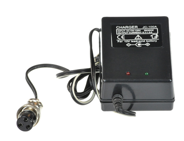 12 Volt 400 mA (0.4 Amp) 3-Prong Battery Charger (Standard)