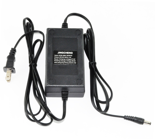 24 Volt 1.0 Amp 2.1mm ID Coaxial Battery Charger (Standard)