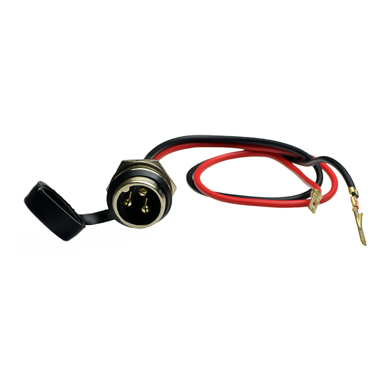 3-Prong Charger Port with Cover and 2 Wires 