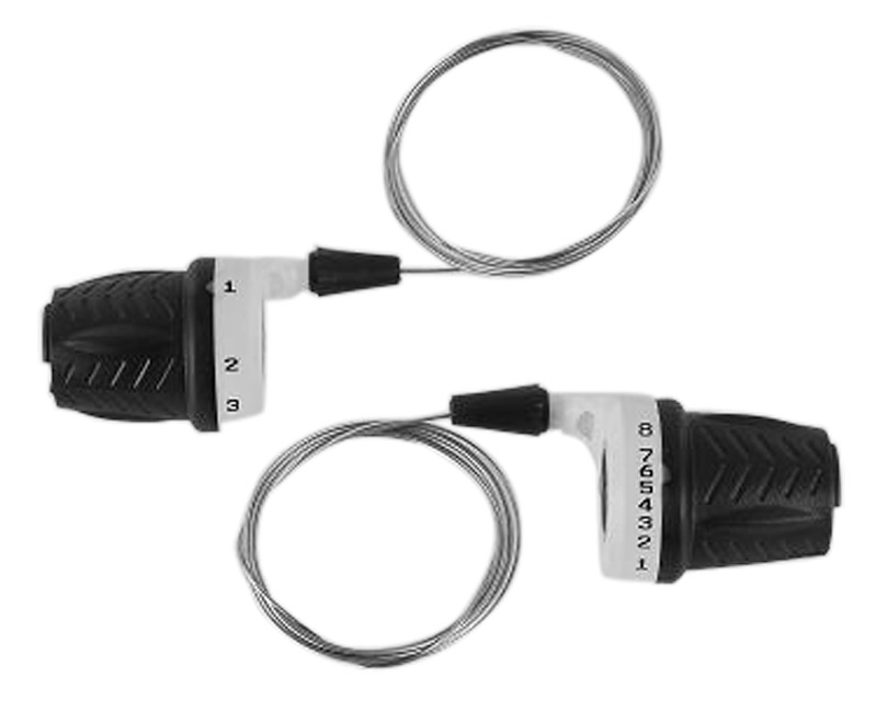 Sport Twist Shifter Pair for 3x8 Shimano Gears 