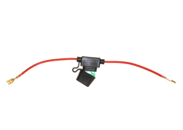In-line 30 Amp ATO Blade Fuse Holder with Wire & 1/4