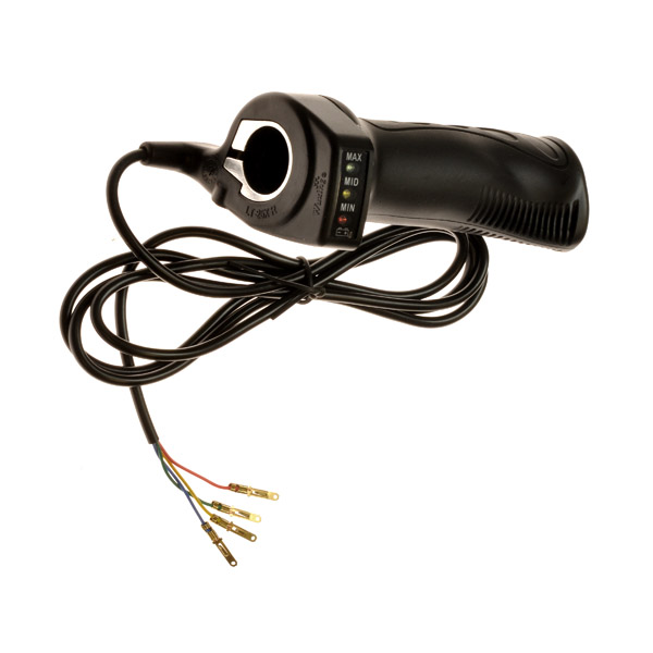36 Volt 4 Wire Hand Throttle with LED Battery Level Meter