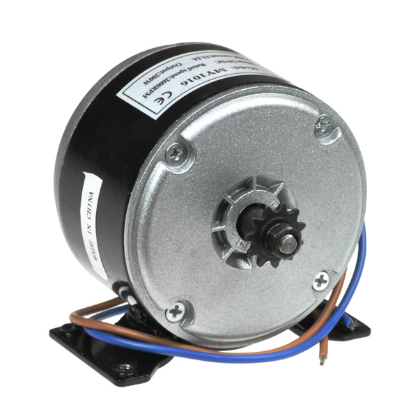 24 Volt 200 Watt Electric Motor with #25 Chain Sprocket (MY1016)