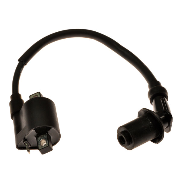 125cc, 150cc, & 250cc Ignition Coil with Spark Plug Wire and Angled Connector